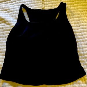 Black lulu workout tank
